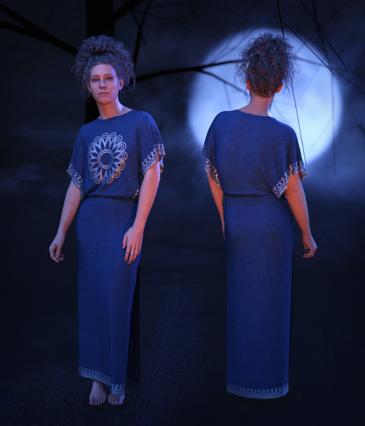 FRQ dForce: Acolyte Dress for Genesis 9 by N/A