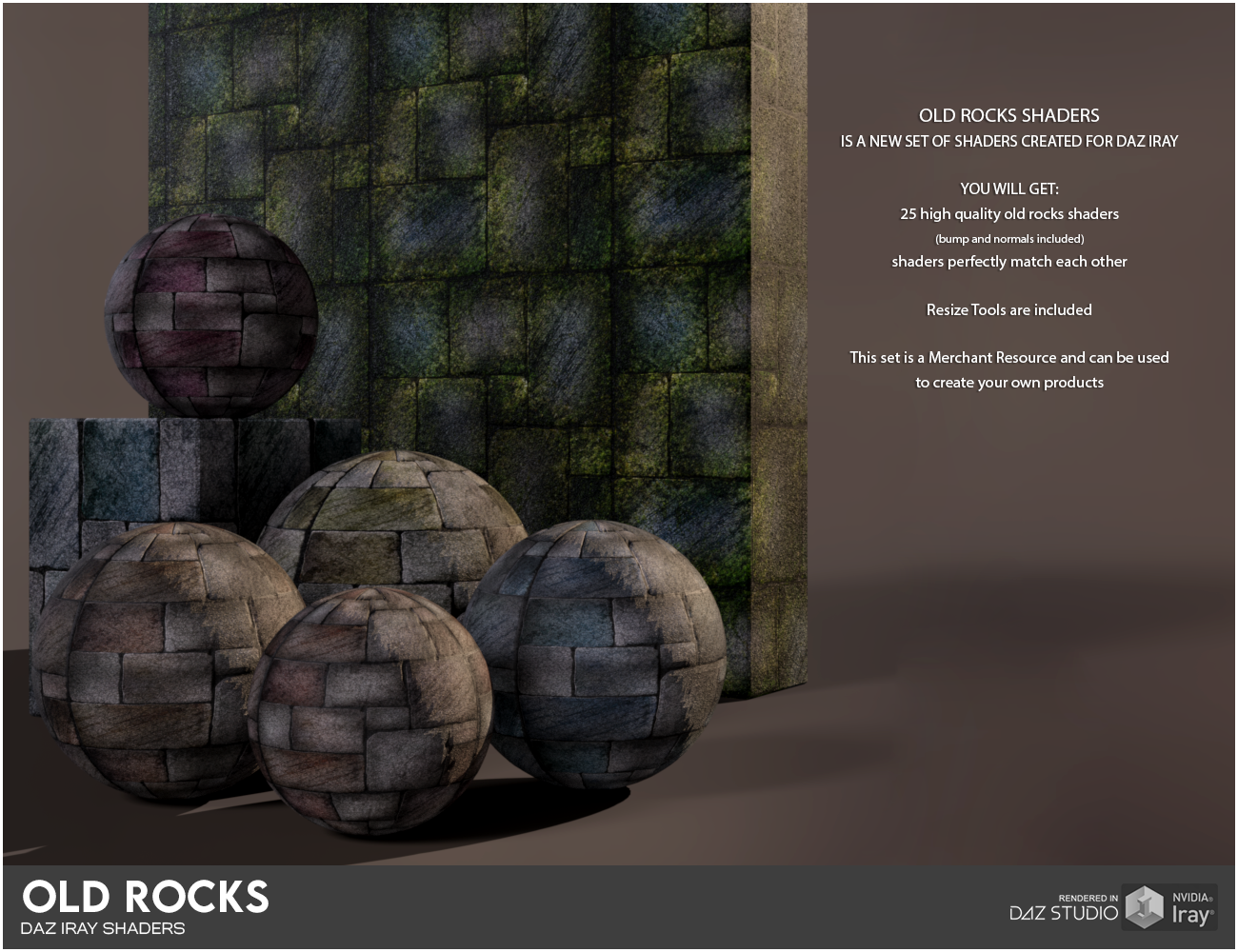 Daz Iray - Old Rocks by N/A
