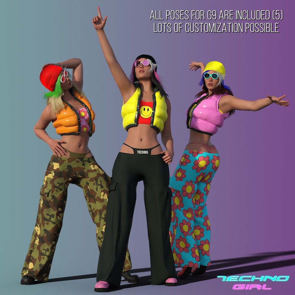 Techno Girl for G9 by N/A