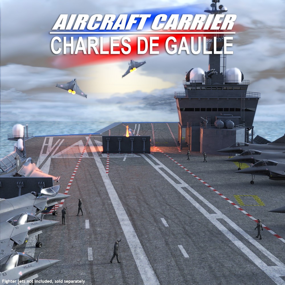Aircraft Carrier - Charles de Gaulle for Daz Studio by N/A