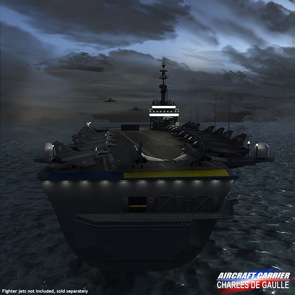 Aircraft Carrier - Charles de Gaulle for Daz Studio by N/A