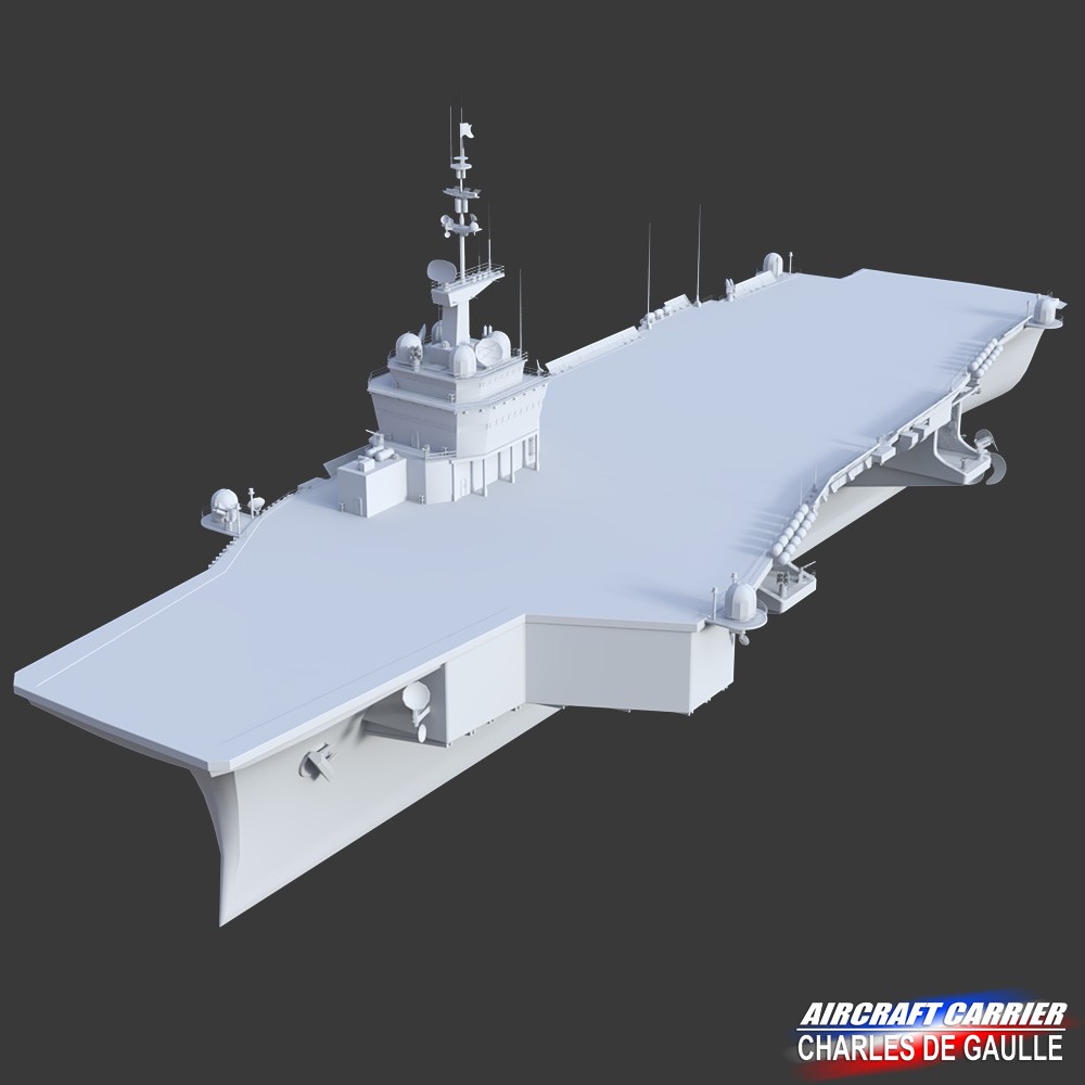 Aircraft Carrier - Charles de Gaulle for Daz Studio by N/A