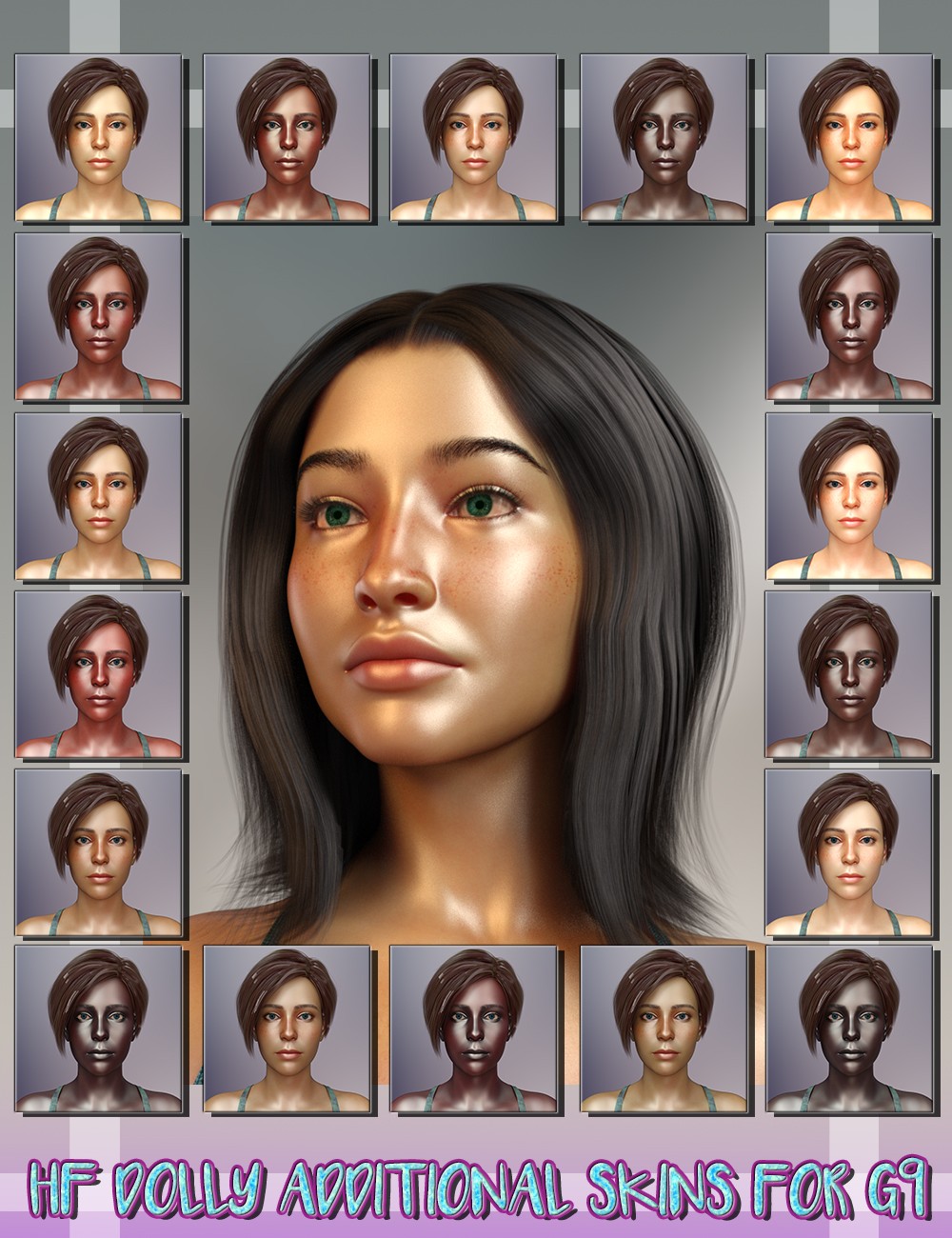 HF Dolly Additional Skins for Genesis 9 by N/A