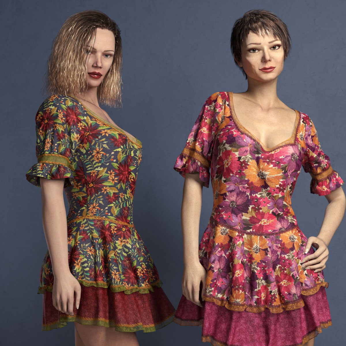 Blooming Colors for Yarah Dress by N/A