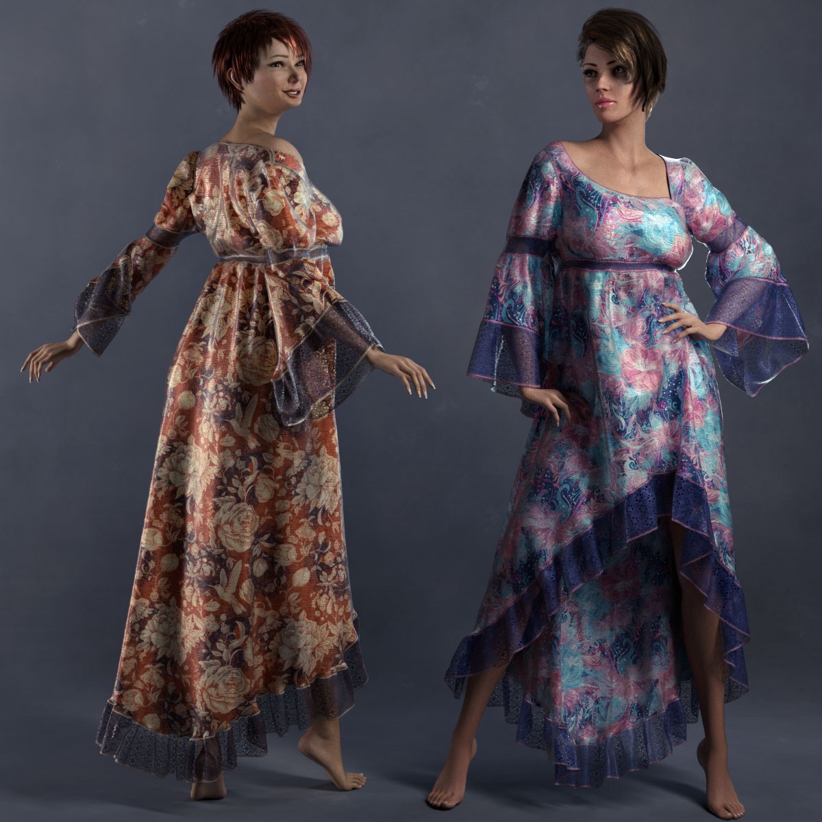 Bohemian Dupioni for Boho Dress 3 by N/A