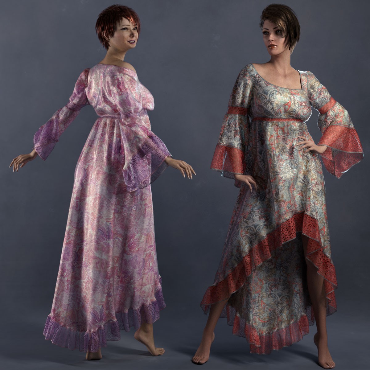 Bohemian Dupioni for Boho Dress 3 by N/A