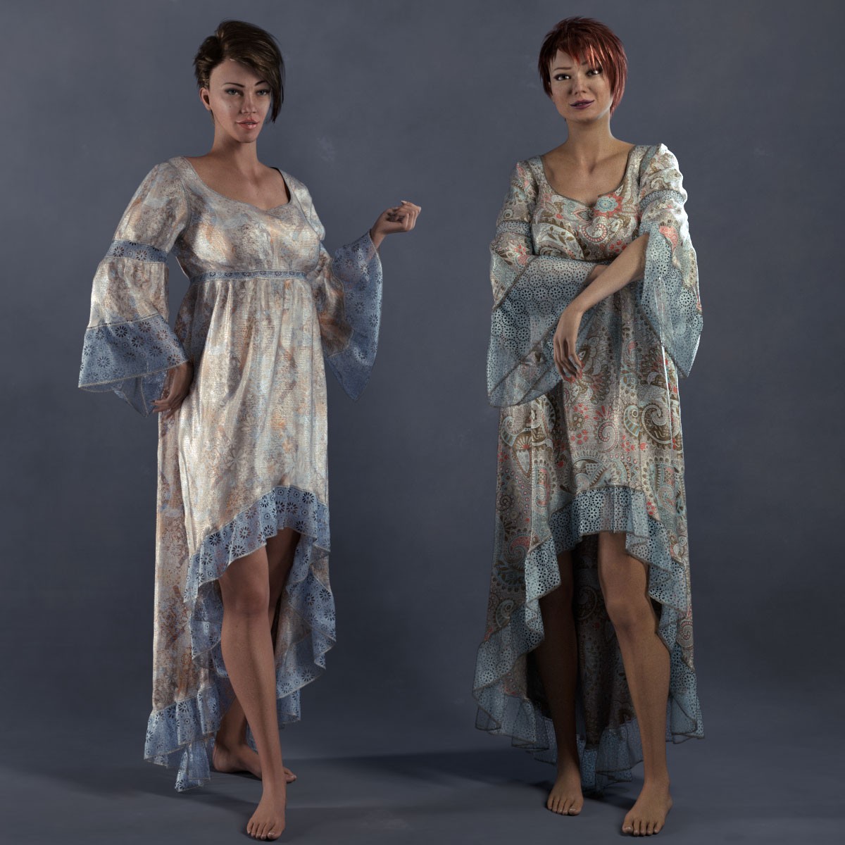 Bohemian Dupioni for Boho Dress 3 by N/A