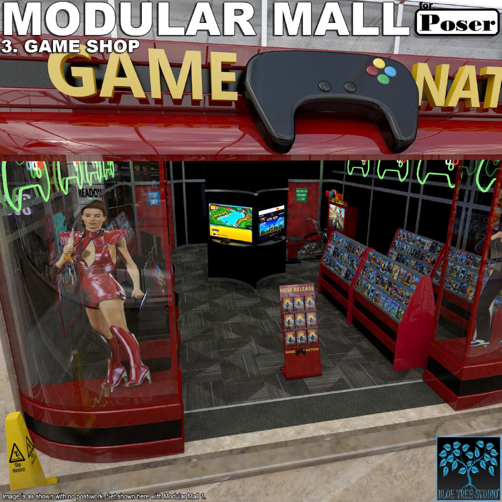 Modular Mall 3: Game Shop for Poser by N/A