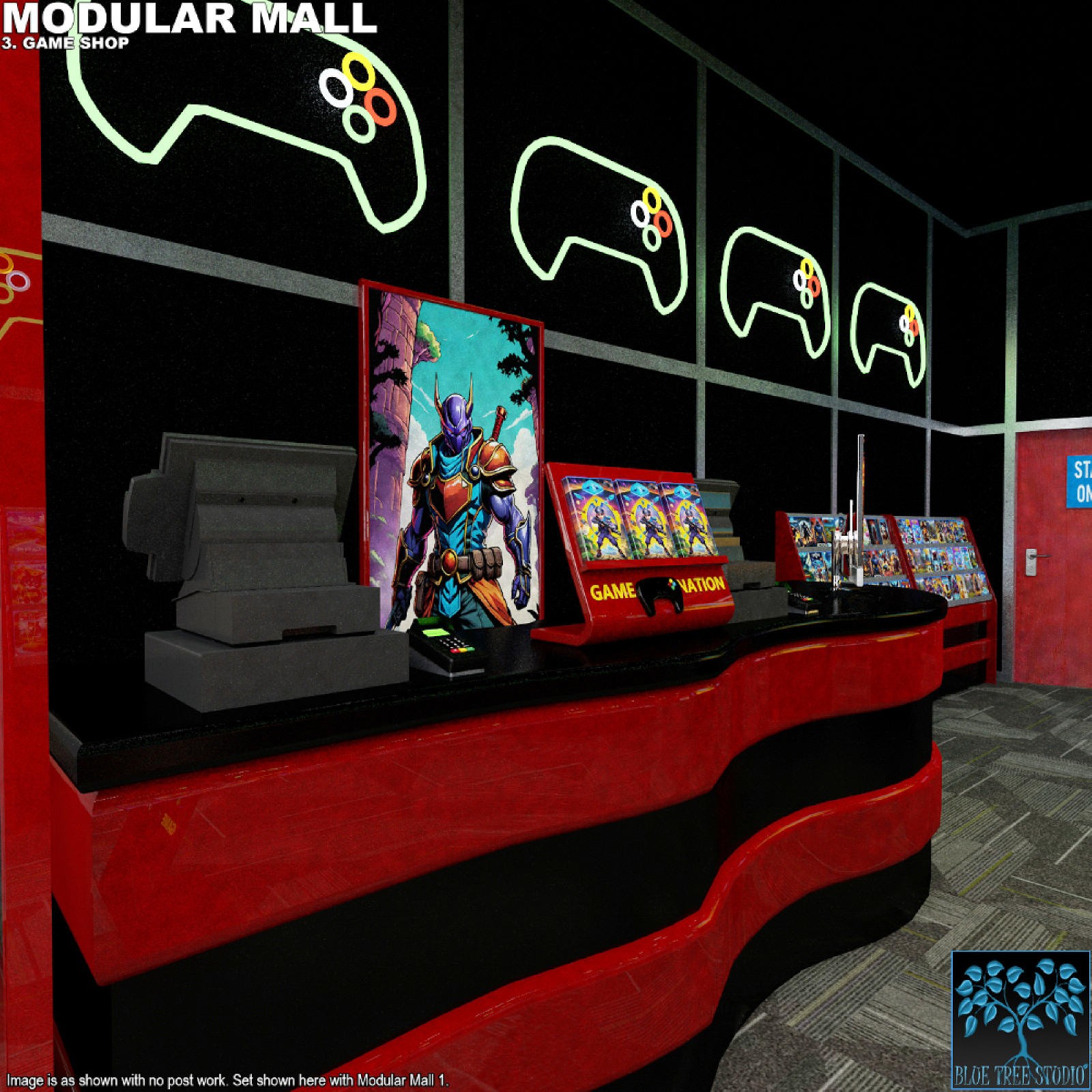 Modular Mall 3: Game Shop for Poser by N/A