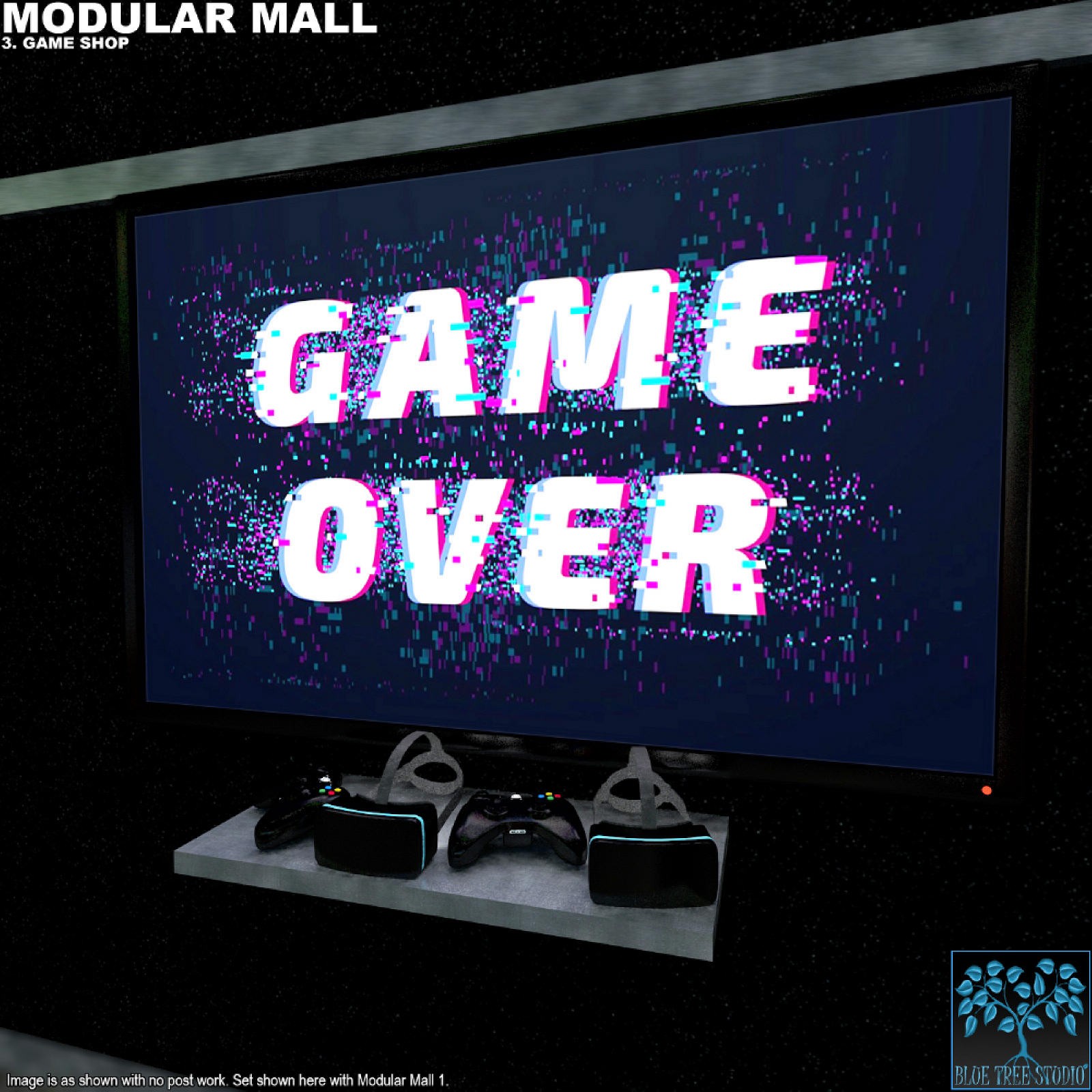 Modular Mall 3: Game Shop for Poser by N/A