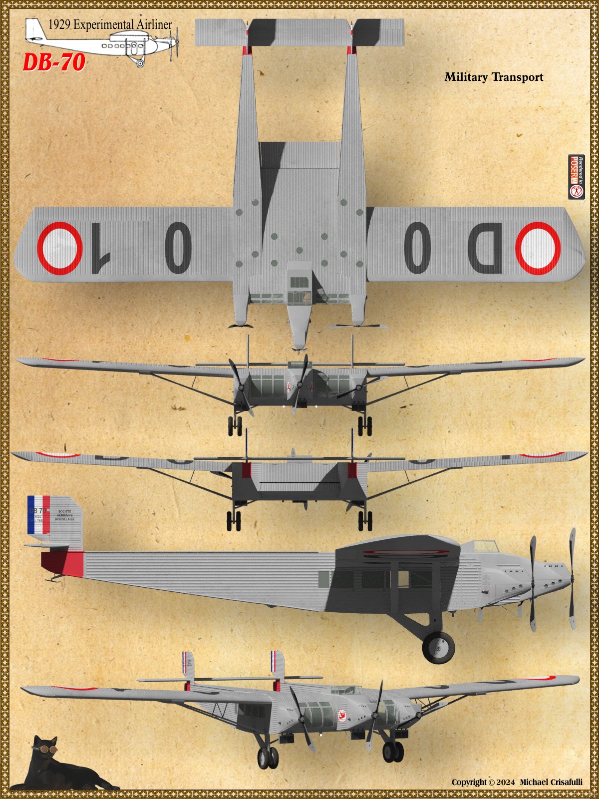 Dyle et Bacalan DB-70 Experimental Airliner by N/A