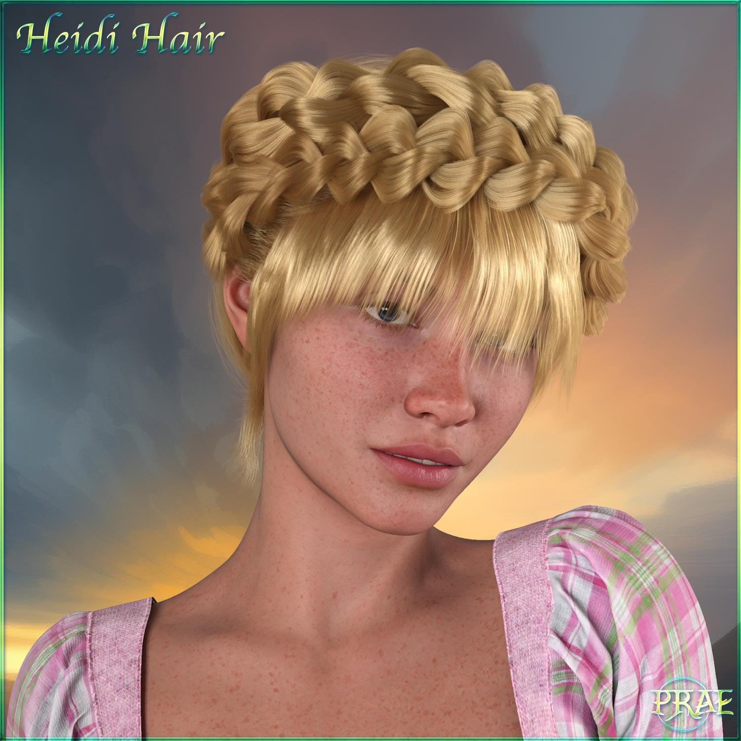 Prae-Heidi Hair For G8F/G9 Daz by N/A
