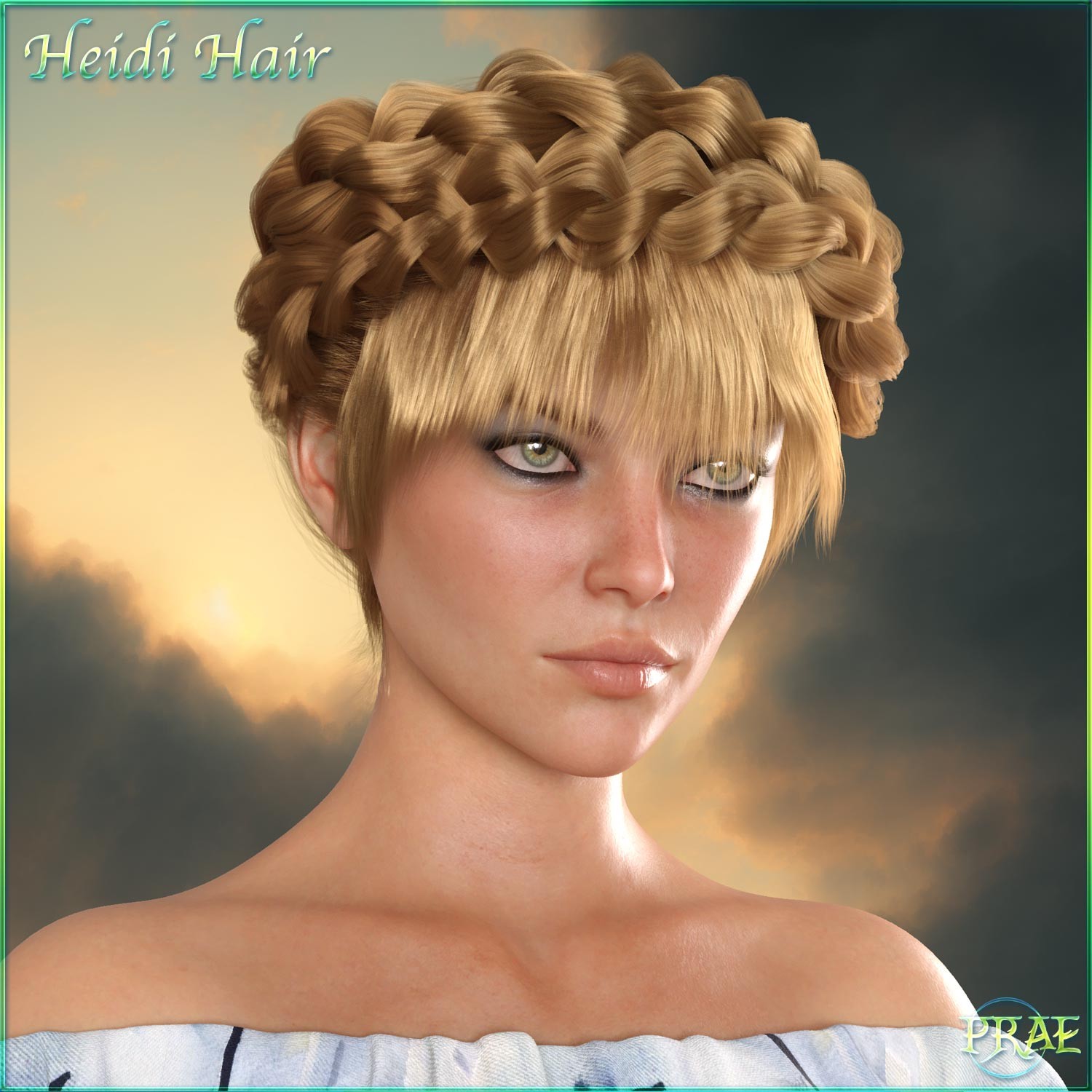 Prae-Heidi Hair For G8F/G9 Daz by N/A
