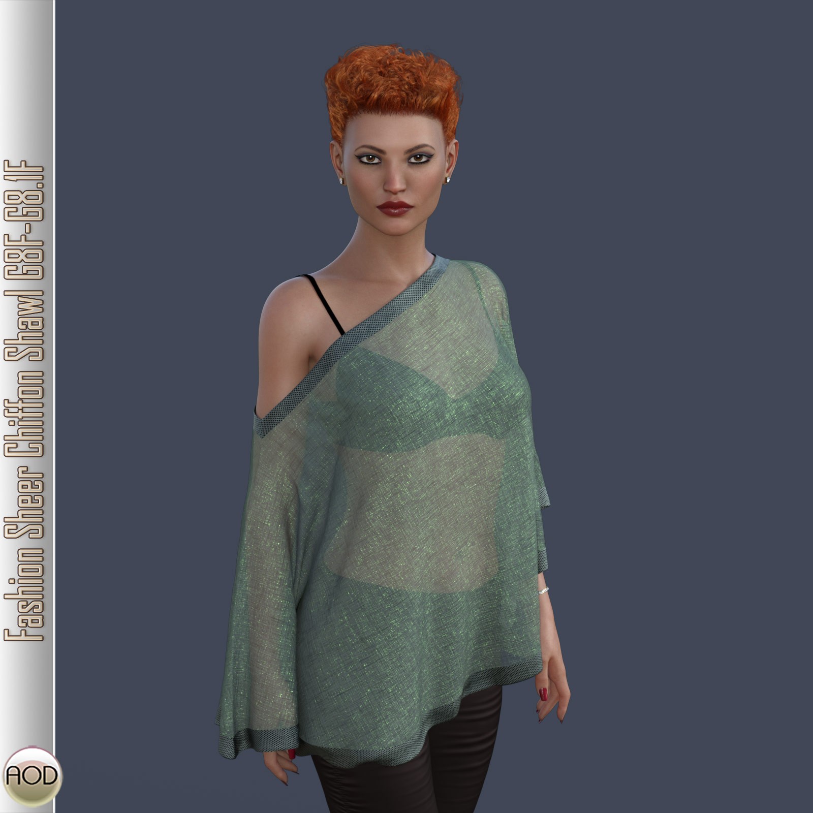 Fashion Sheer Chiffon Shawl G8F-G8.1F by N/A