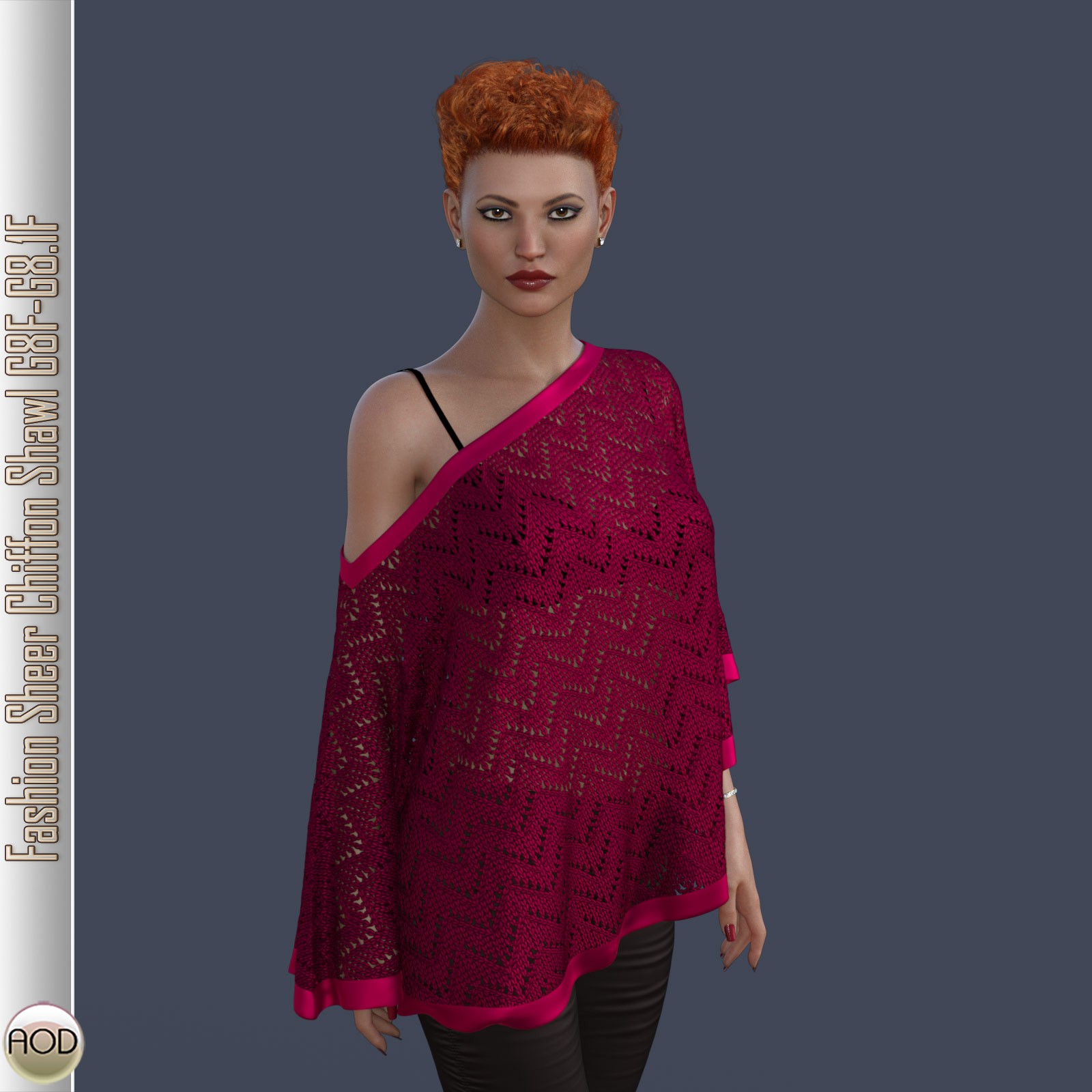 Fashion Sheer Chiffon Shawl G8F-G8.1F by N/A