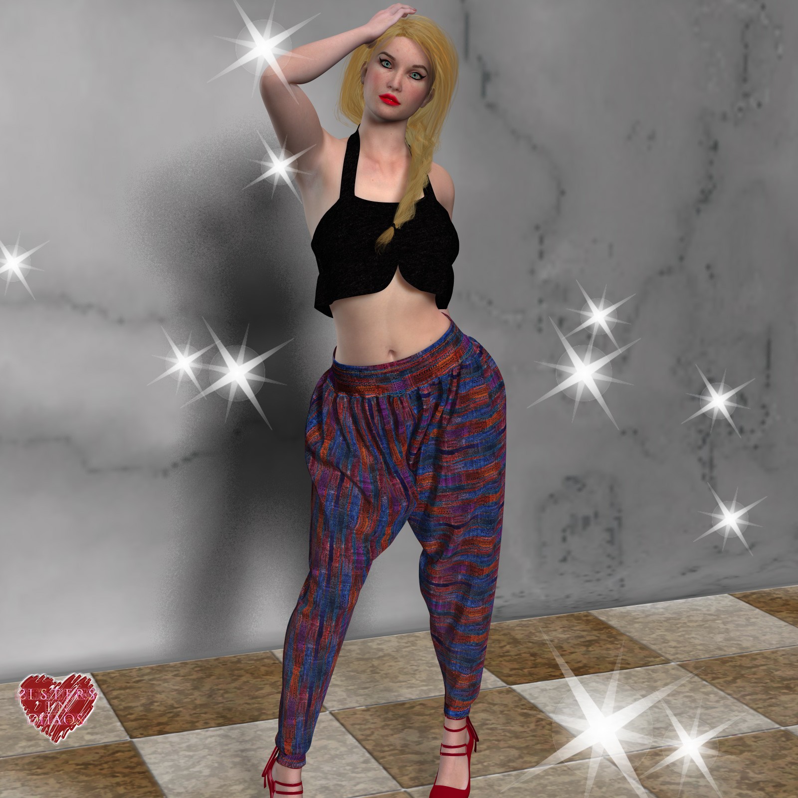 SIC Jeanne Harem Pants for La Femme 2 by N/A
