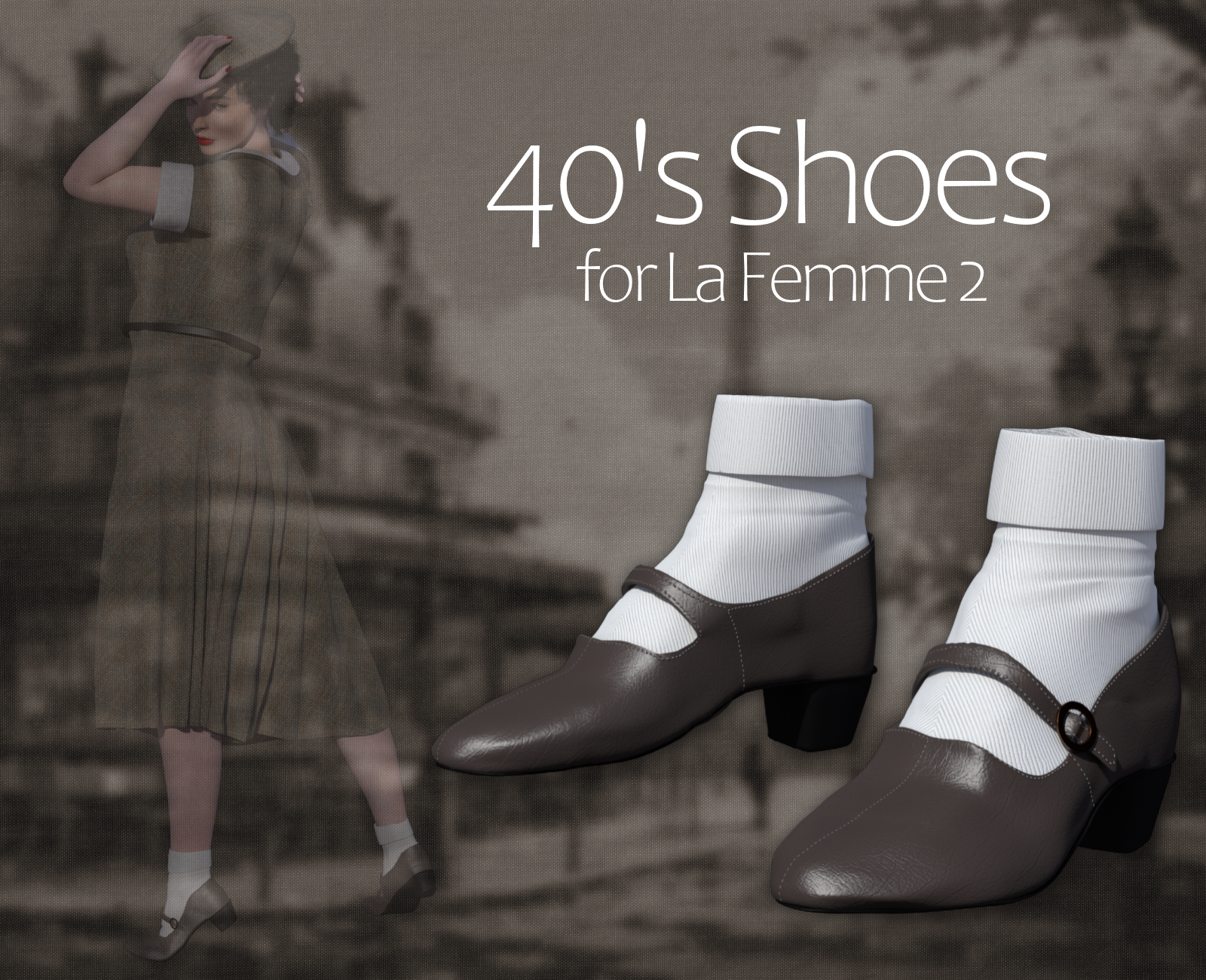 40's Shoes for La Femme 2 by N/A