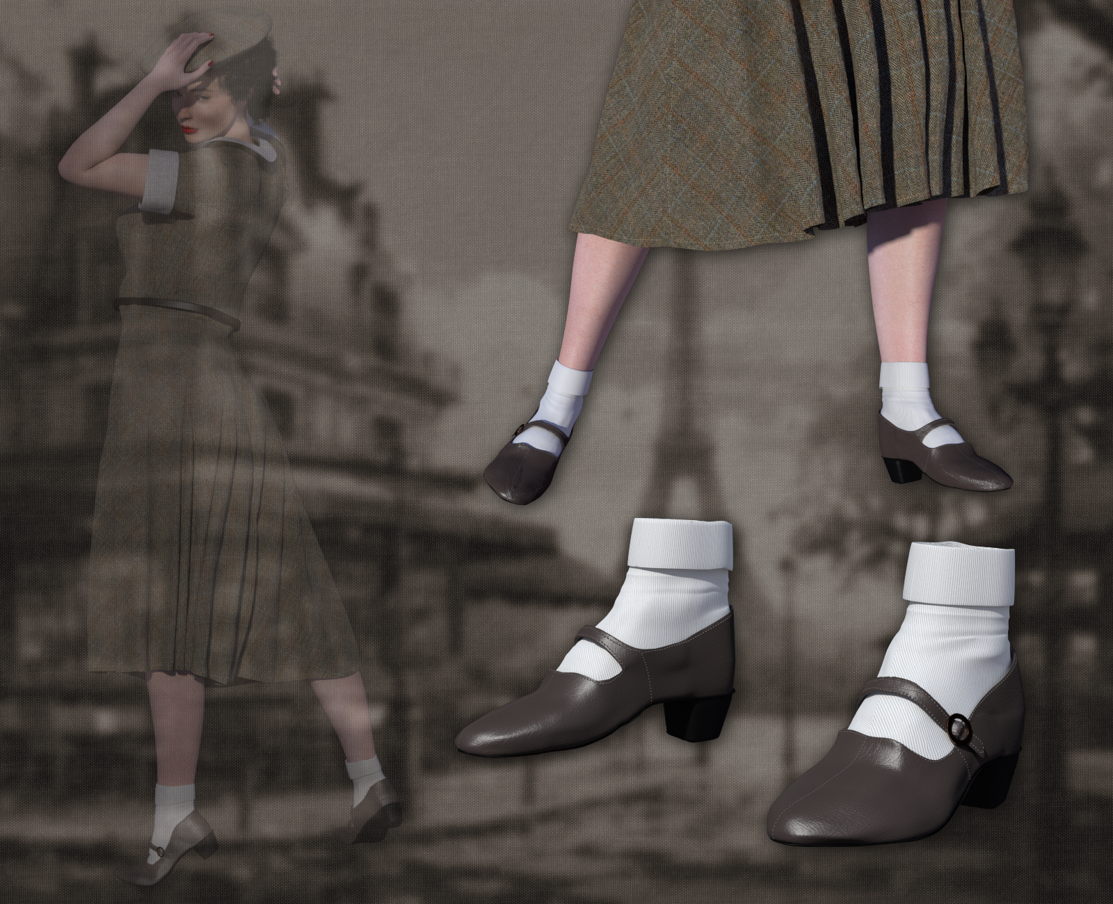 40's Shoes for La Femme 2 by N/A