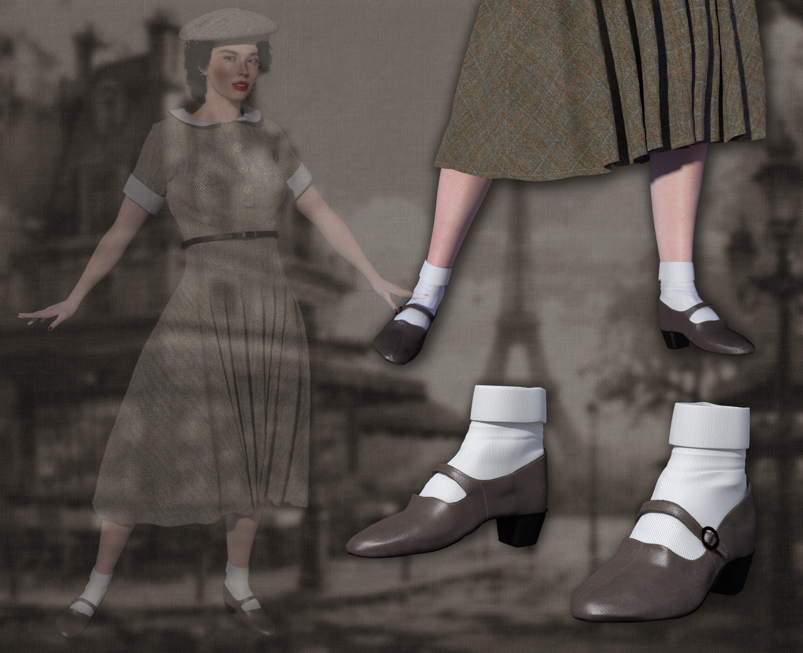 40's Shoes for La Femme 2 by N/A