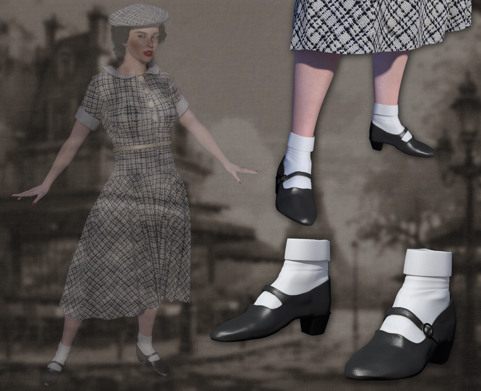 40's Shoes for La Femme 2 by N/A