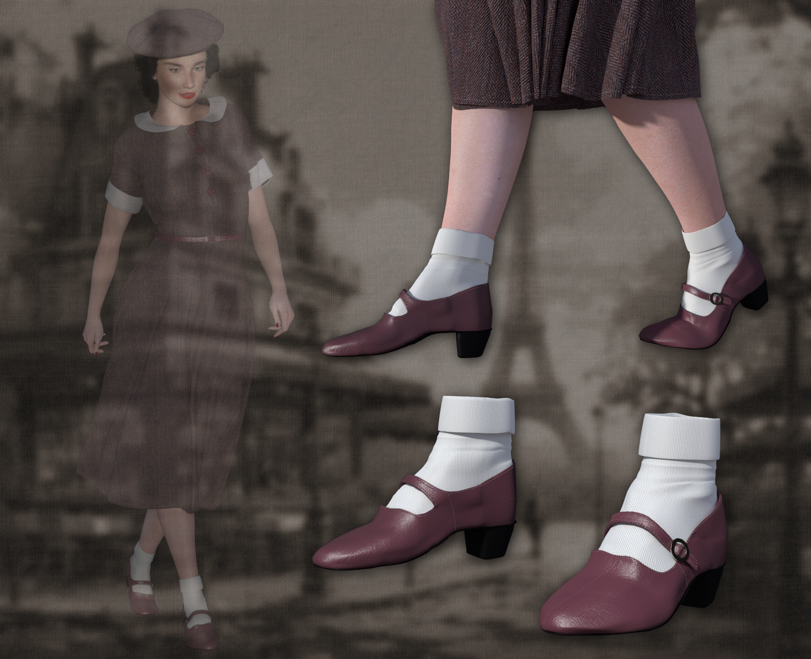 40's Shoes for La Femme 2 by N/A