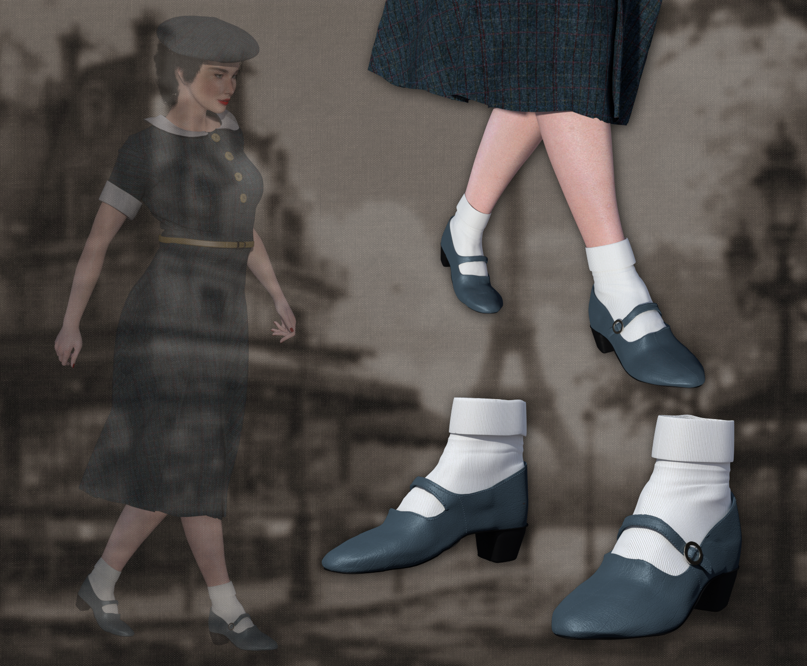 40's Shoes for La Femme 2 by N/A