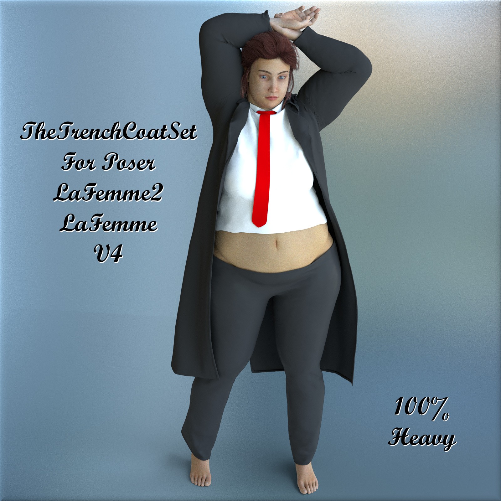TheTrenchCoatSet for LaFemme2, LaFemme and V4 by N/A