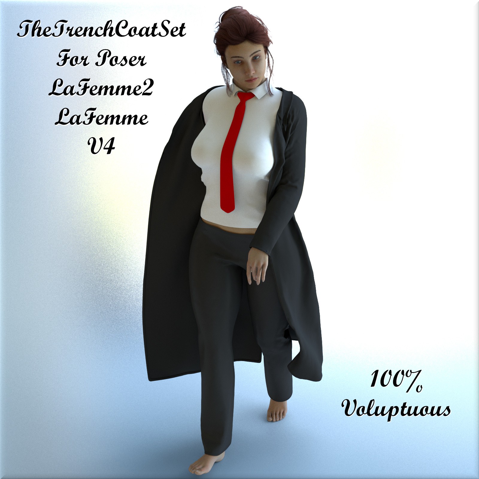 TheTrenchCoatSet for LaFemme2, LaFemme and V4 by N/A
