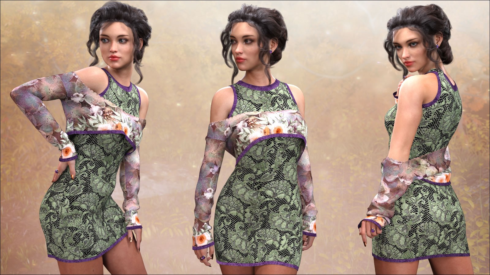 Aster for the Fall Dress 2 by N/A