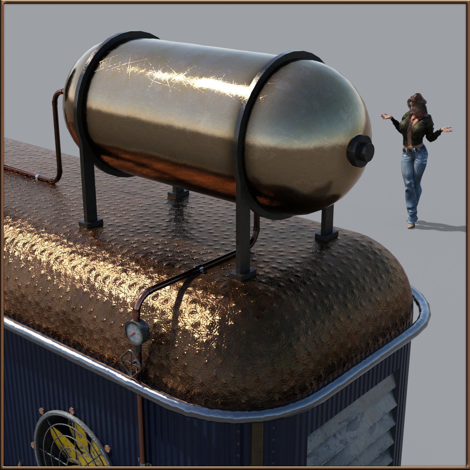 "Steampunk" Industrial Warehouse GlockenSputter by N/A