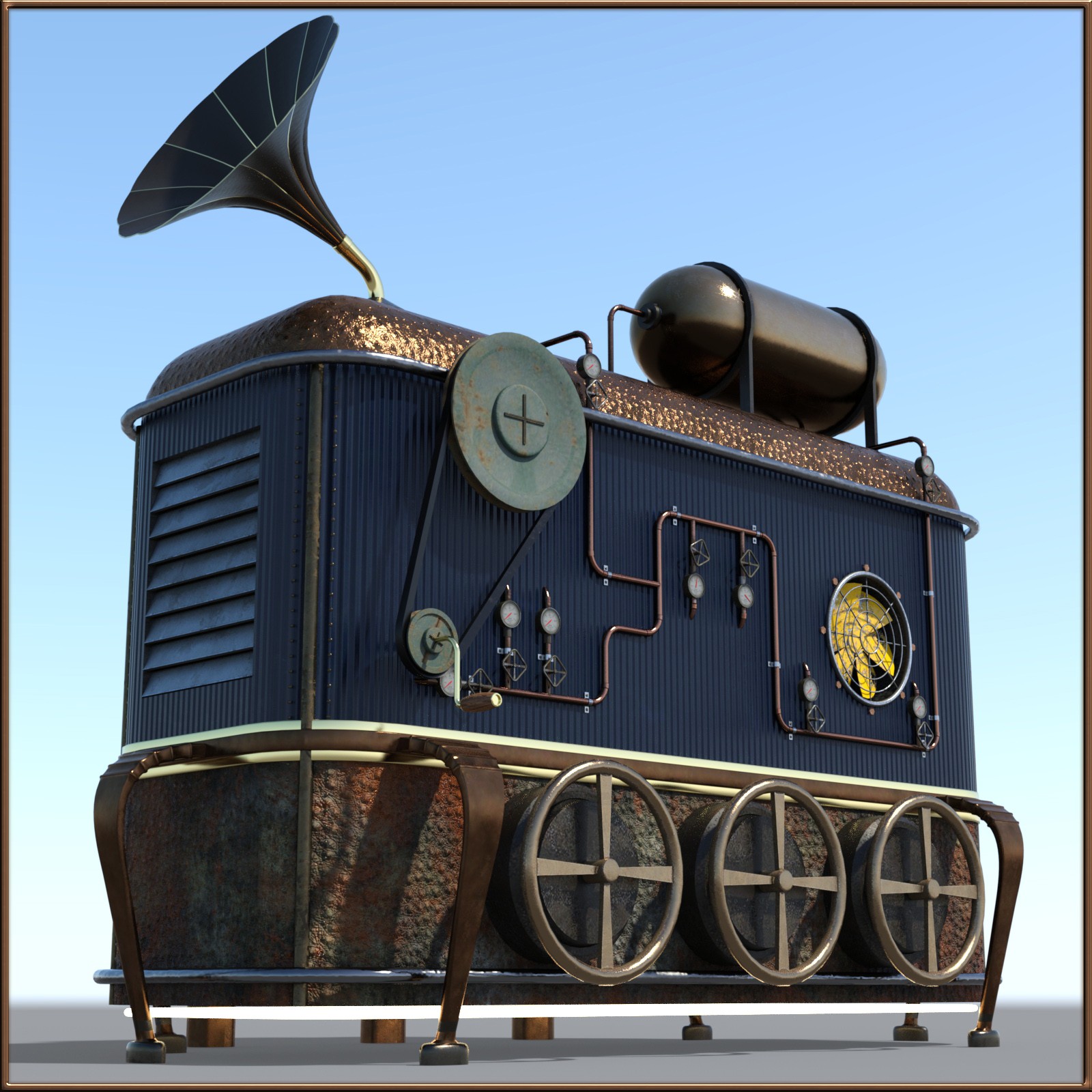 "Steampunk" Industrial Warehouse GlockenSputter by N/A