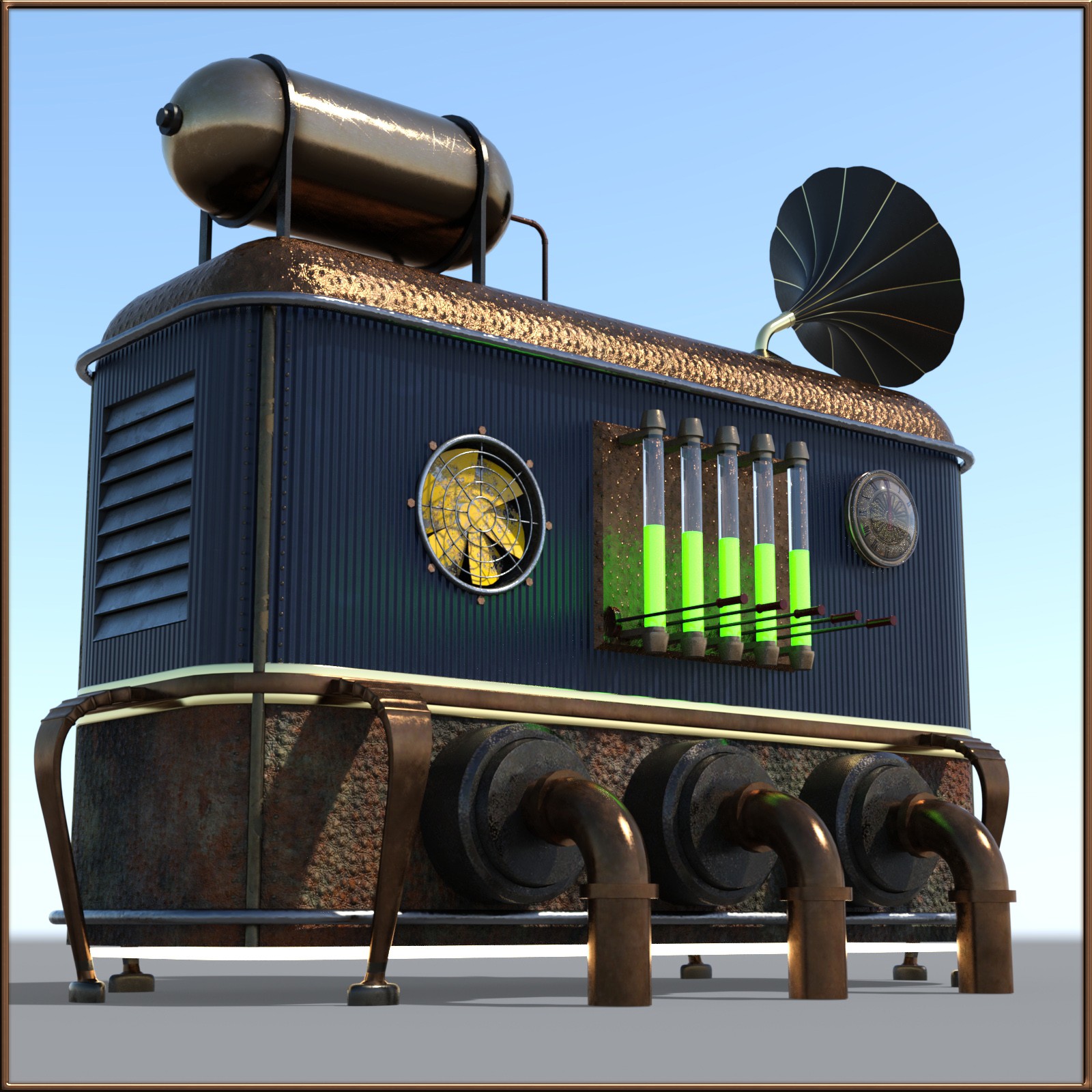 "Steampunk" Industrial Warehouse GlockenSputter by N/A