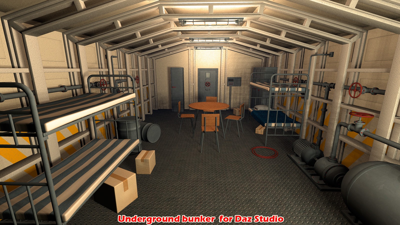 Underground bunker  for Daz Studio by N/A