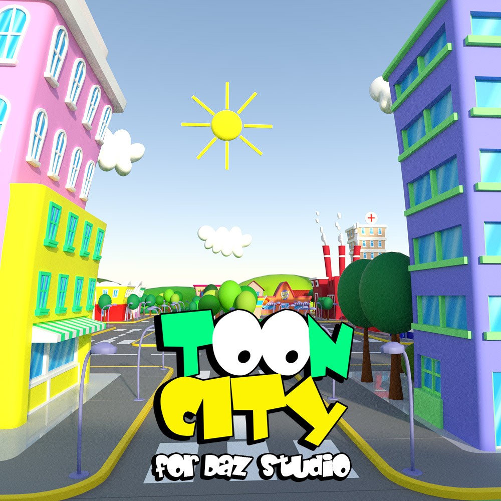 Toon City for Daz Studio by N/A