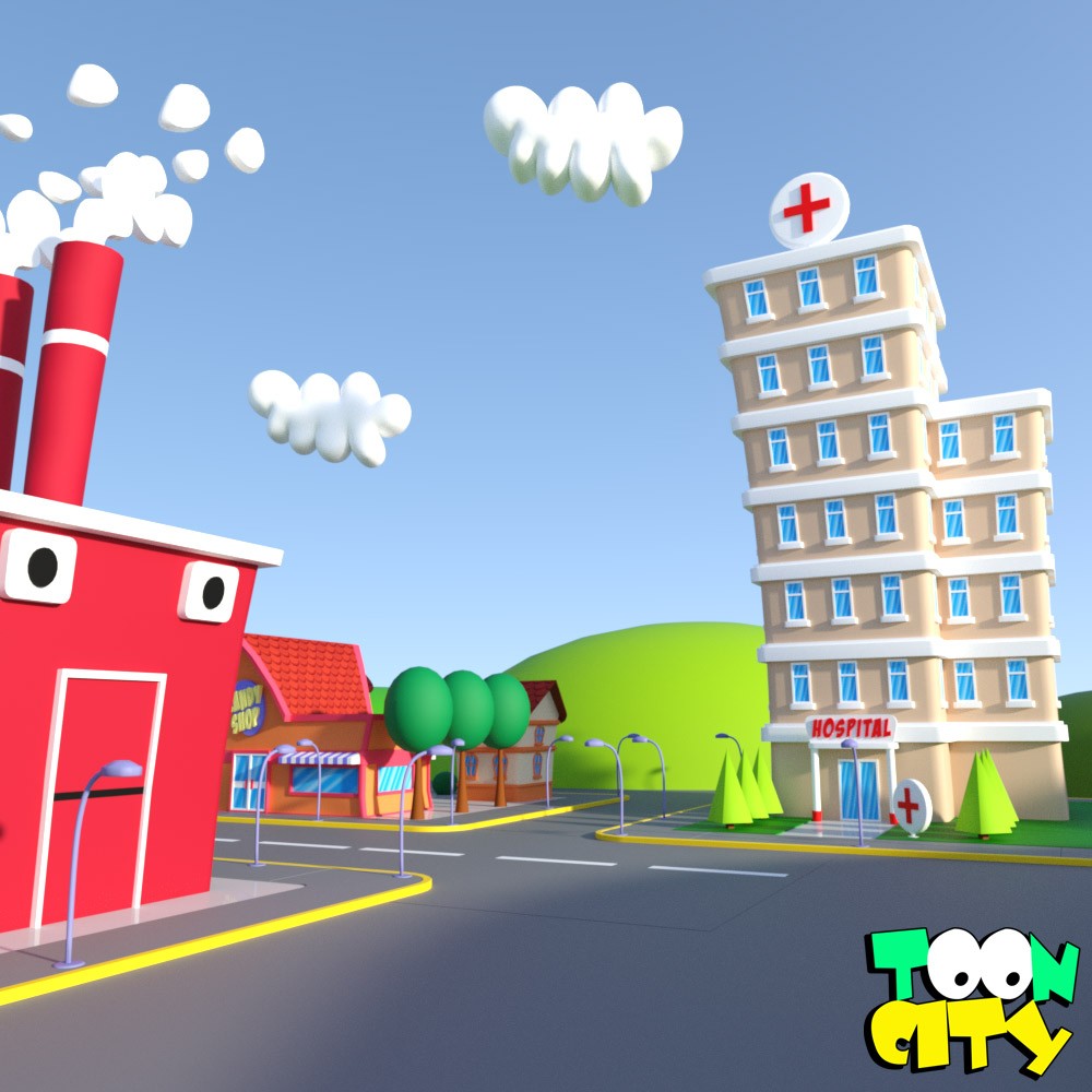 Toon City for Daz Studio by N/A