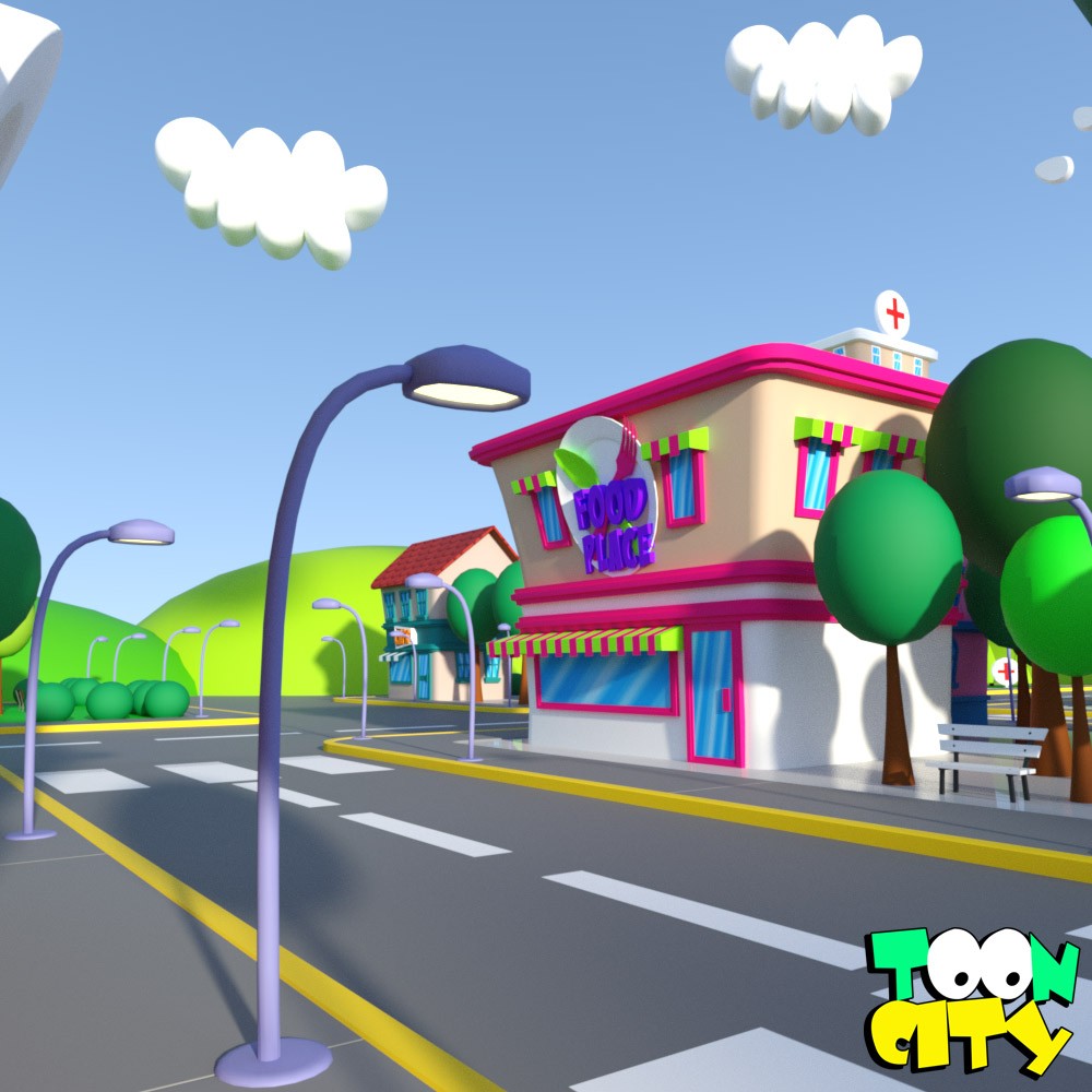 Toon City for Daz Studio by N/A