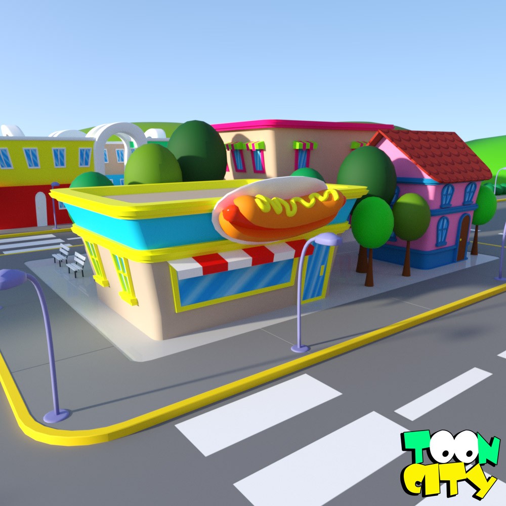Toon City for Daz Studio by N/A