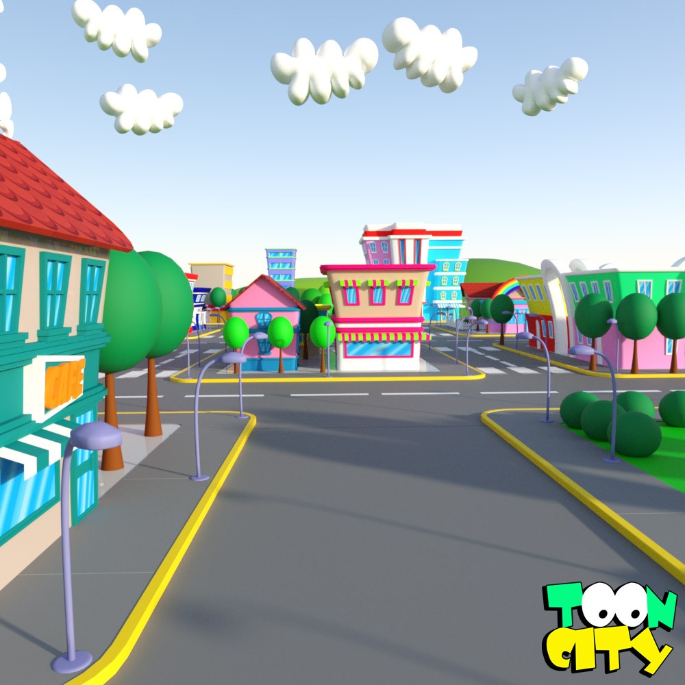 Toon City for Daz Studio by N/A