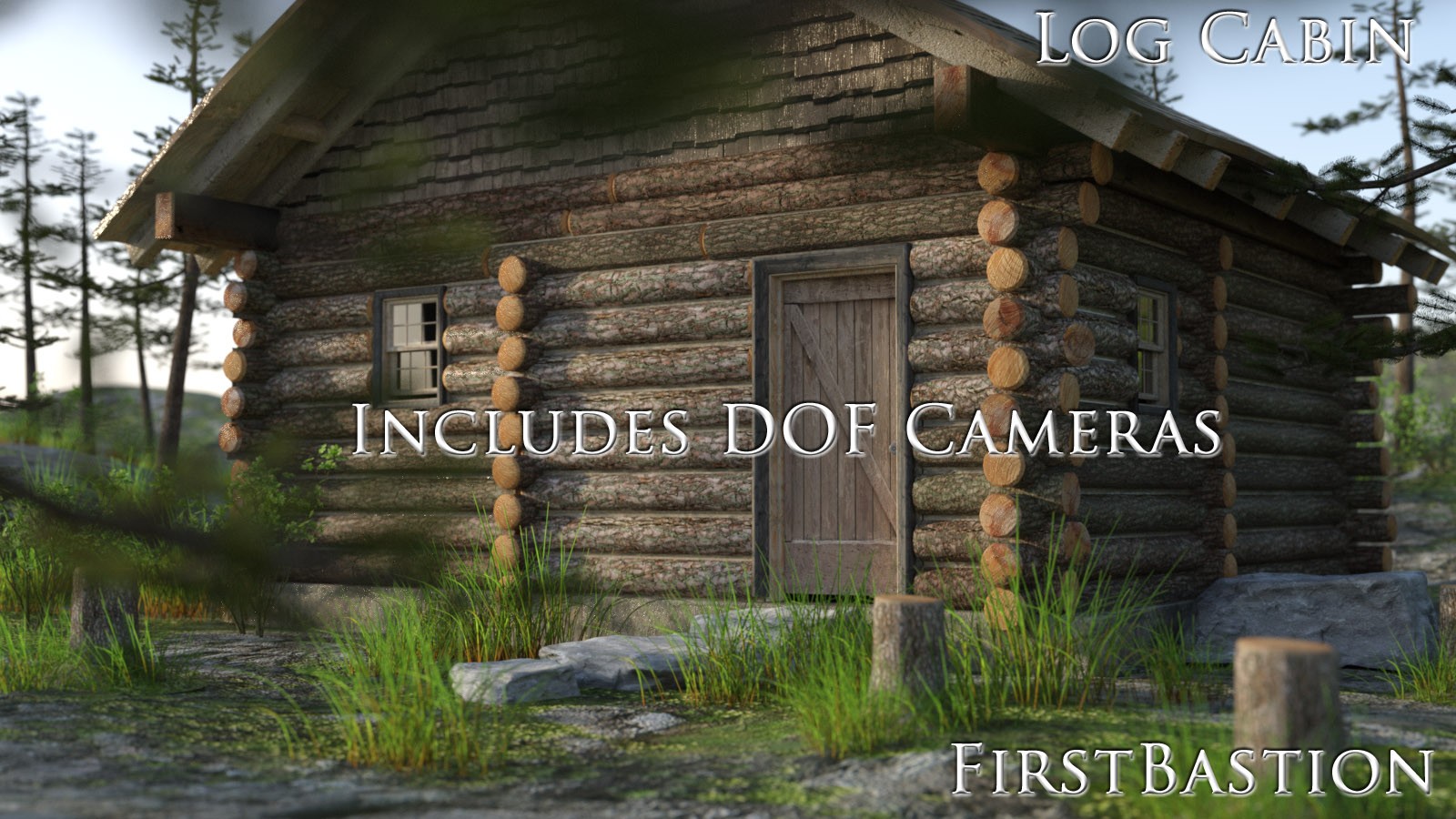 1stB Log Cabin Spruce Woodland by N/A