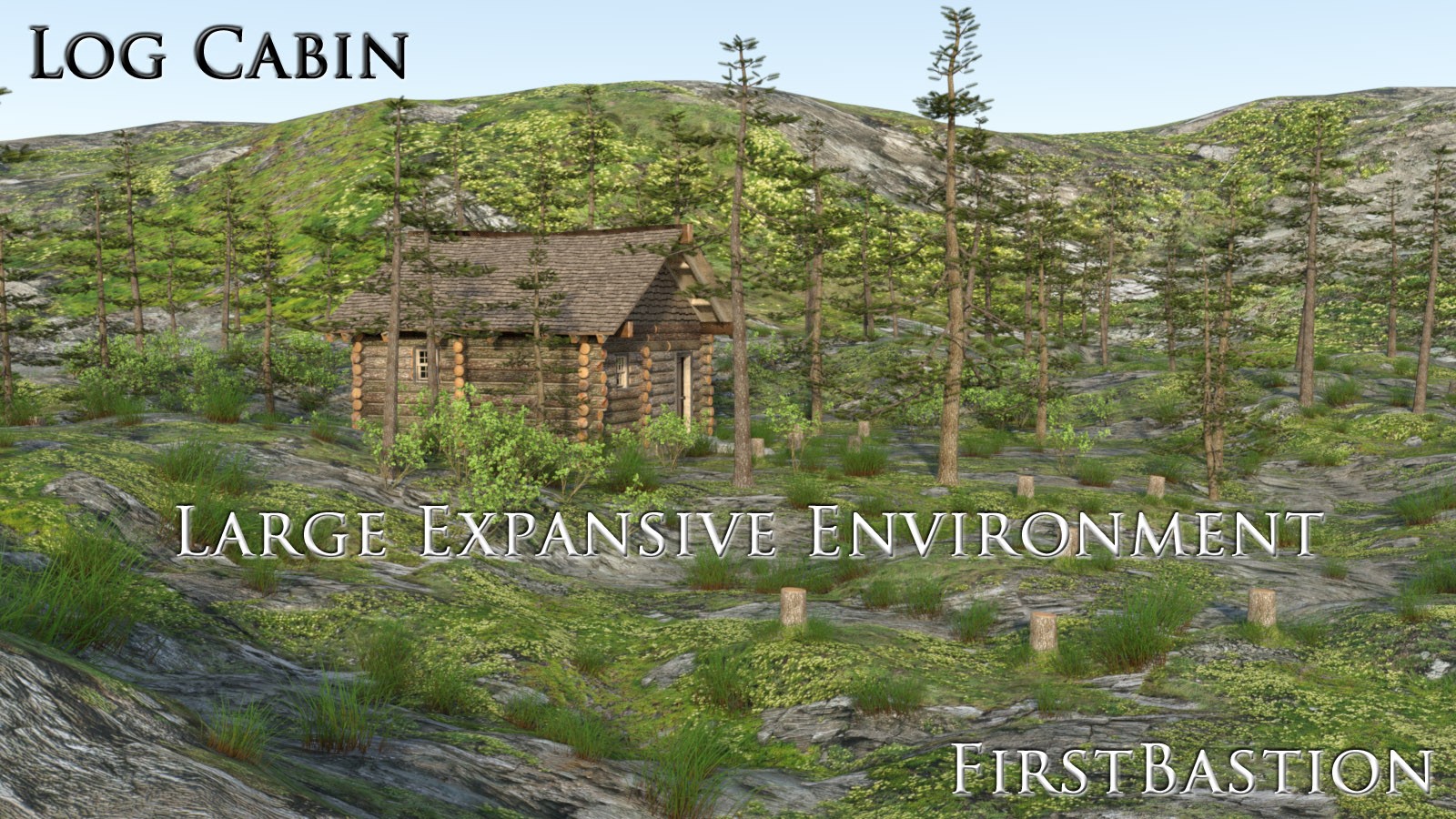 1stB Log Cabin Spruce Woodland by N/A