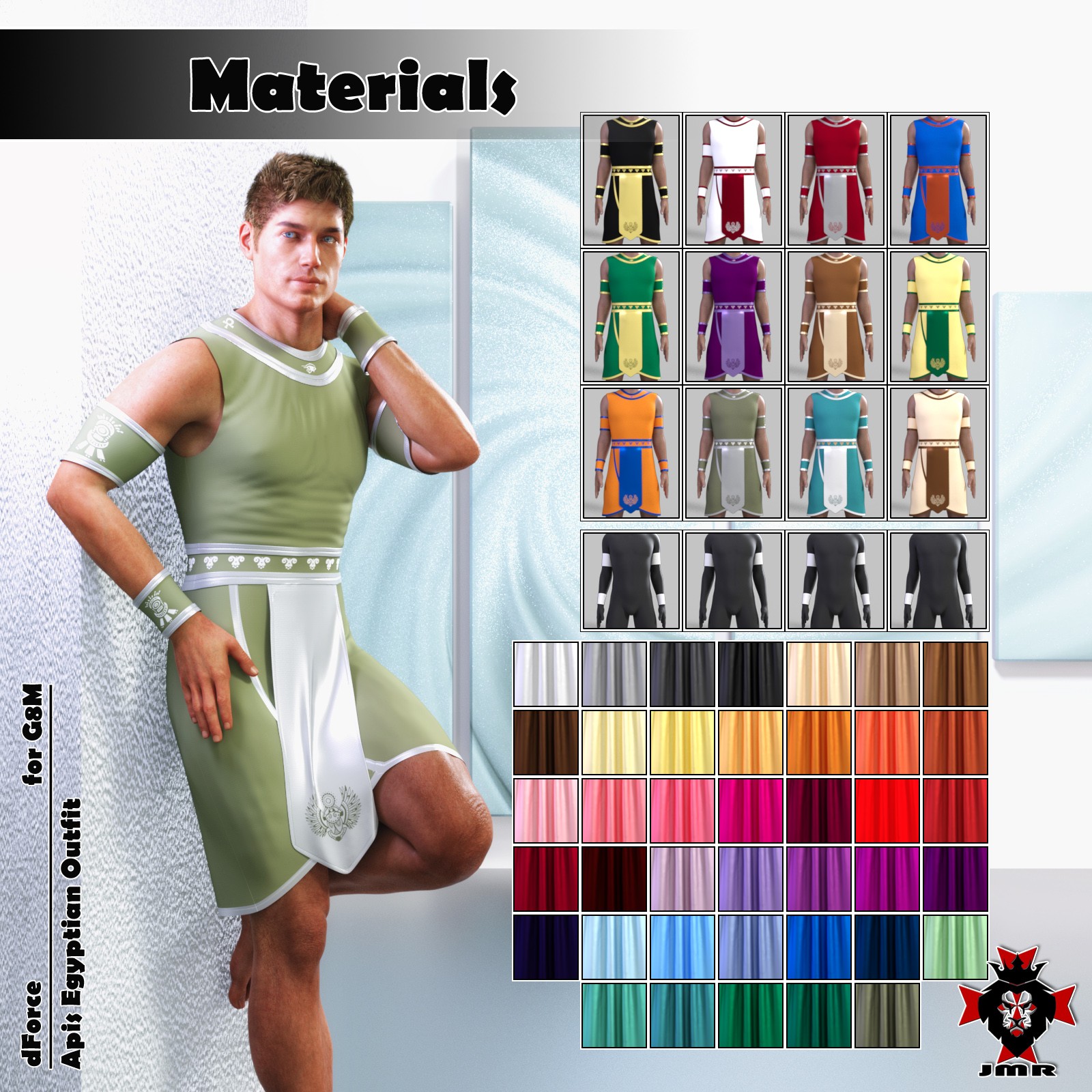 JMR dForce Apis Egyptian Outfit G8M by N/A