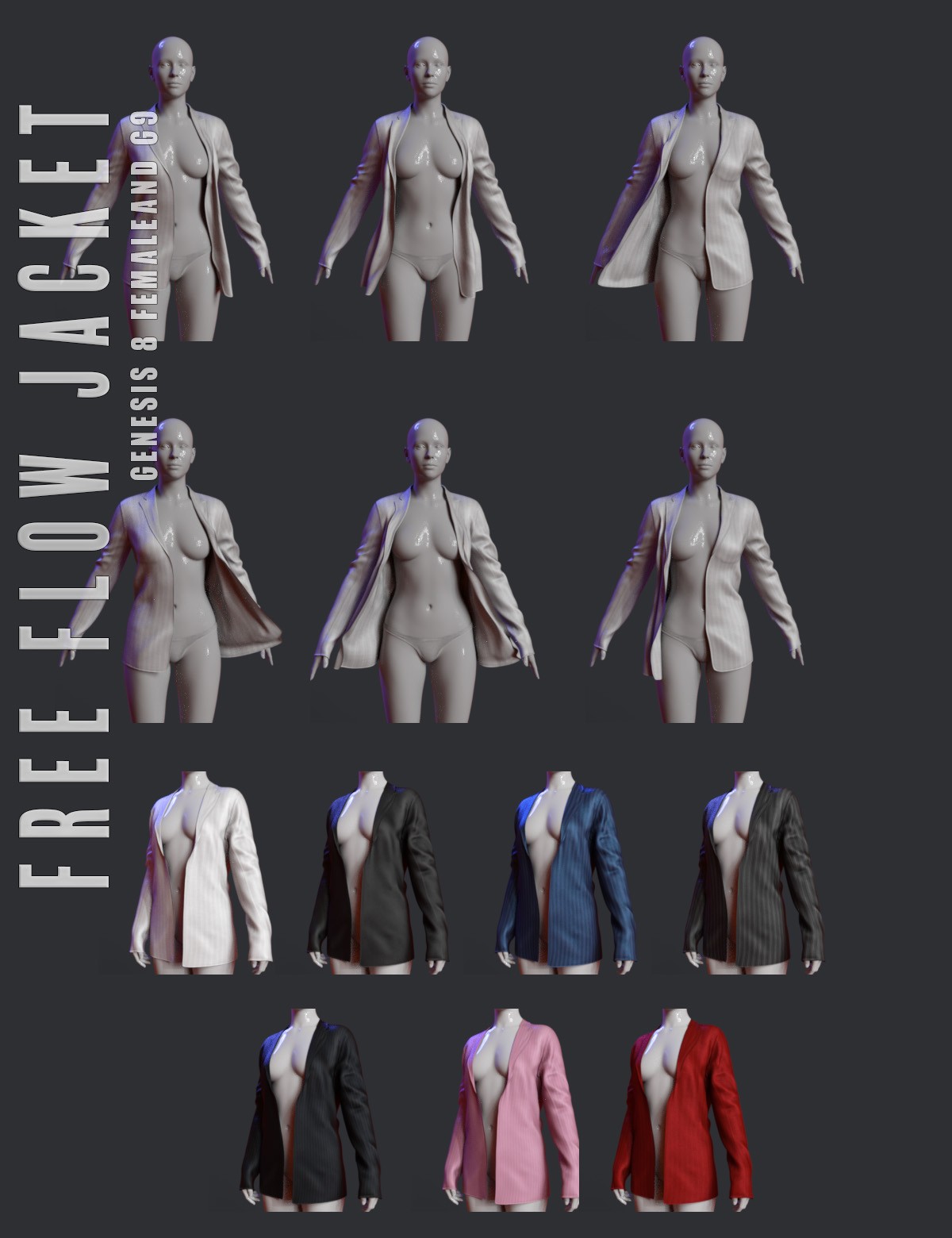 dForce Free Flow Jacket Genesis 8-8.1F and G9 by N/A
