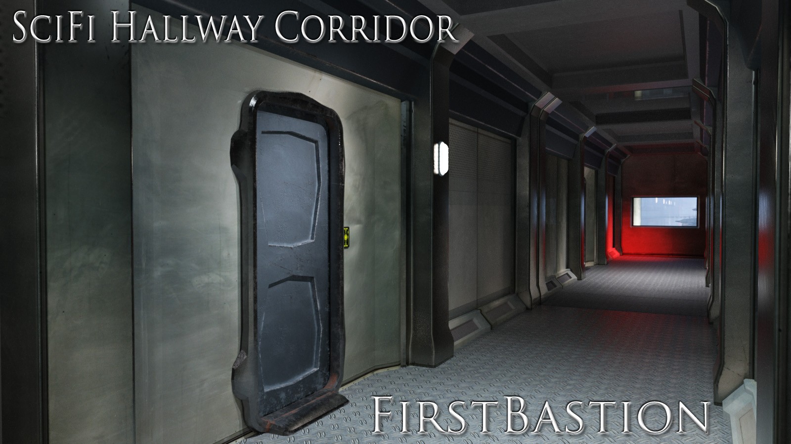 1stB SciFi Living Hallway Corridors by N/A