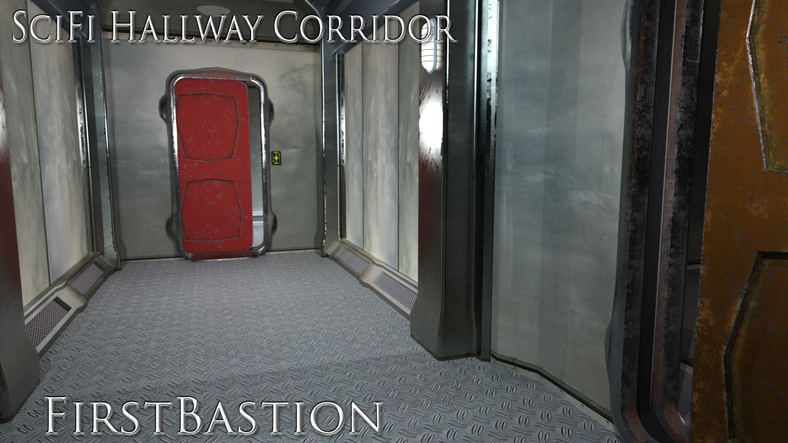 1stB SciFi Living Hallway Corridors by N/A