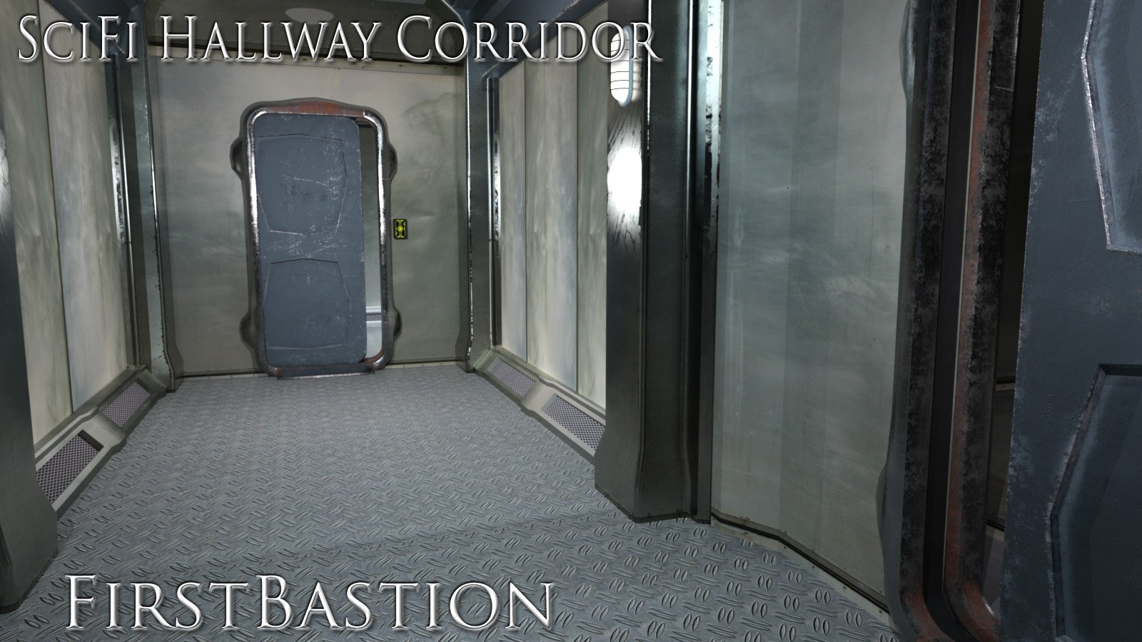 1stB SciFi Living Hallway Corridors by N/A