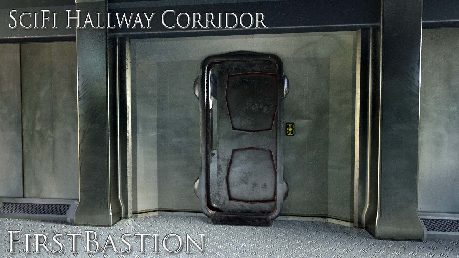 1stB SciFi Living Hallway Corridors by N/A