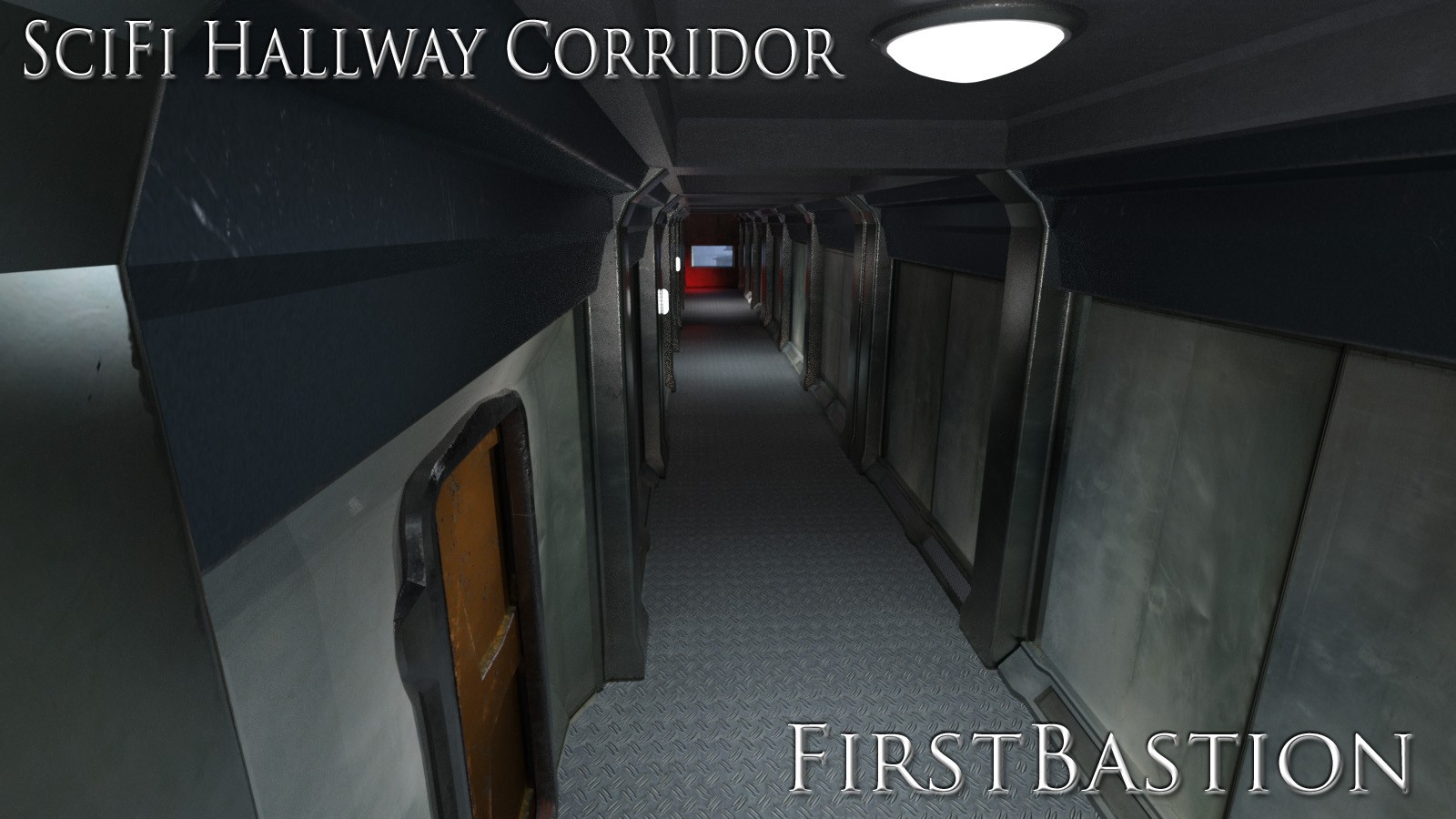 1stB SciFi Living Hallway Corridors by N/A