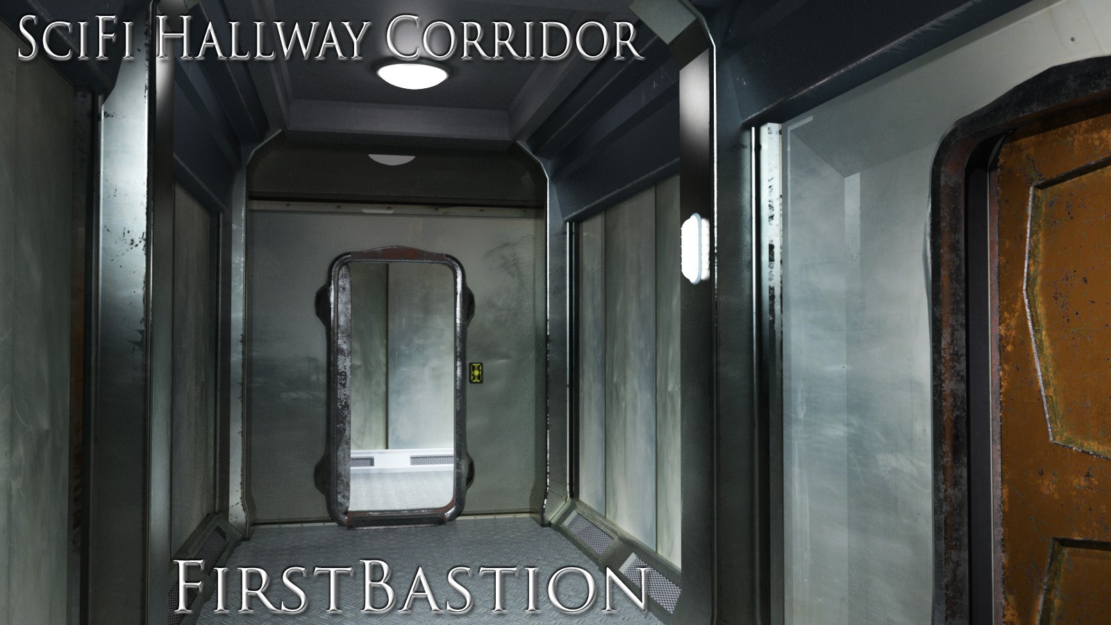 1stB SciFi Living Hallway Corridors by N/A