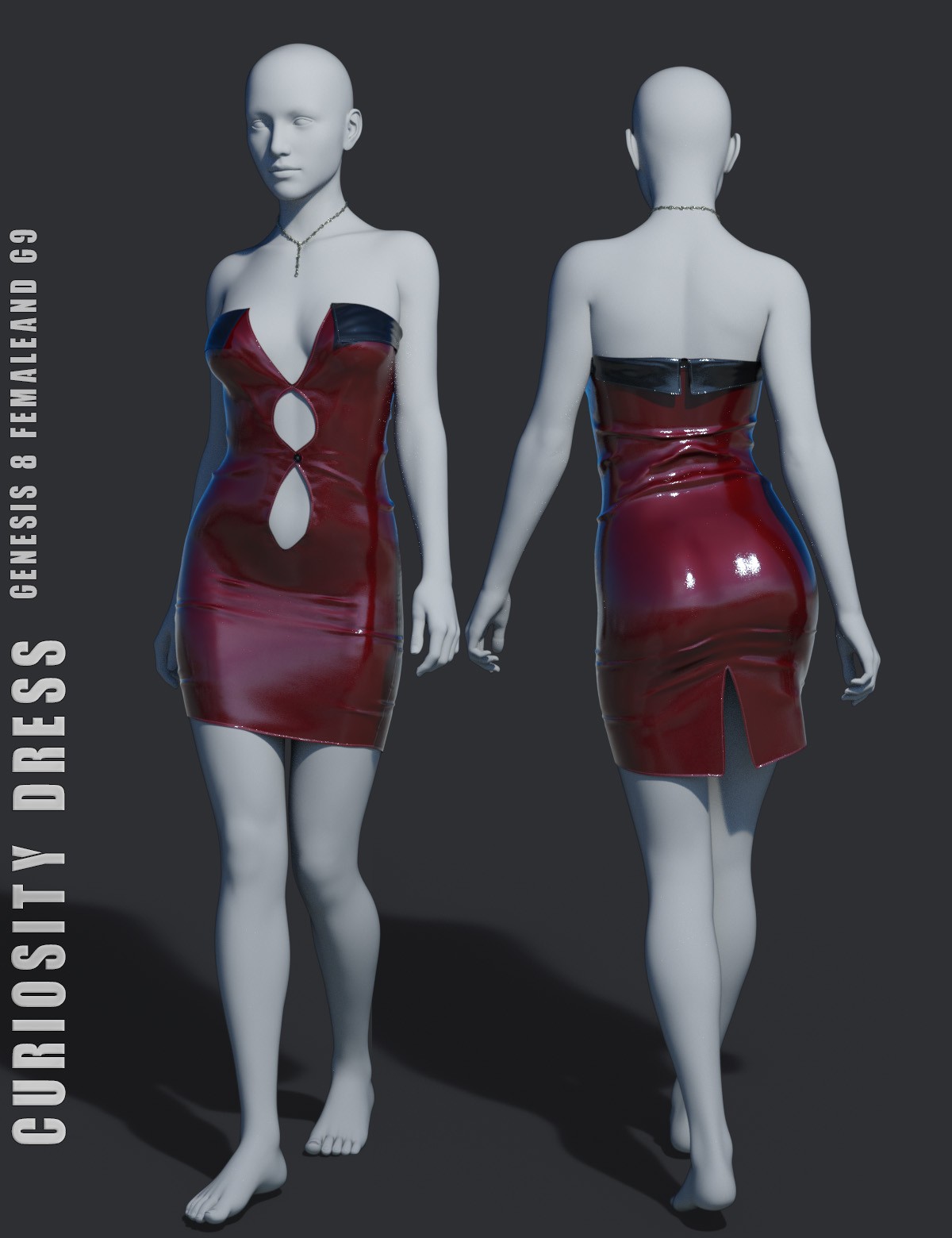 dForce Curiosity Dress Genesis 8-8.1F and G9 by N/A