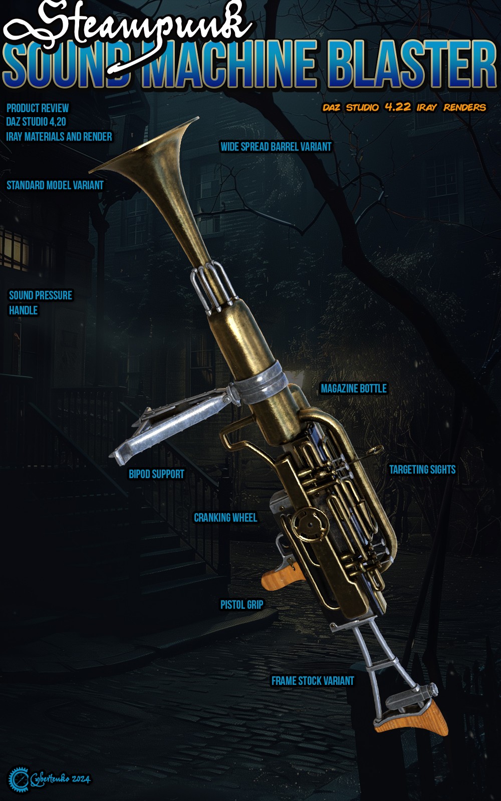 Steampunk Sound Machine Blaster by N/A